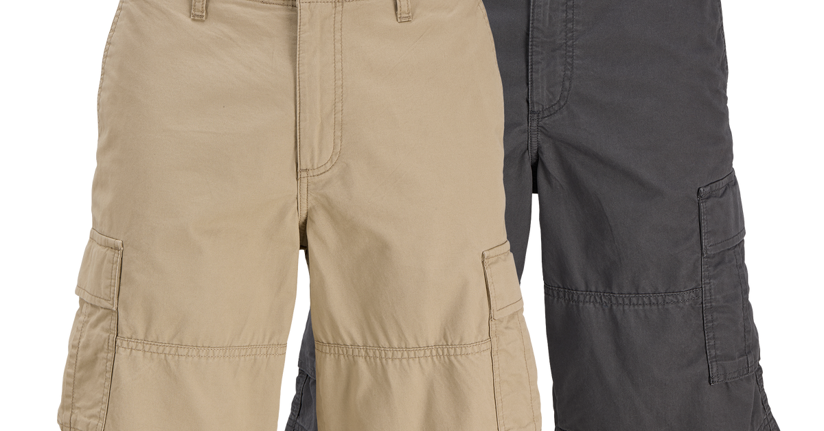 2-pack Loose Fit Cargo shorts | Light Grey | Jack & Jones®