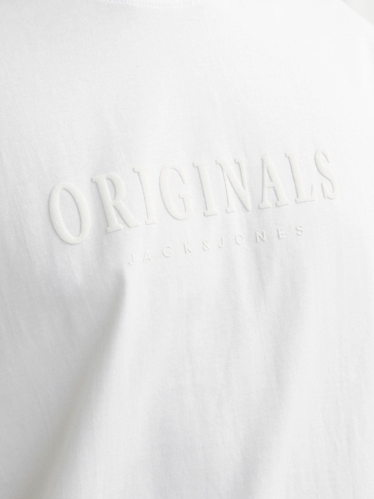 Jack & Jones Printed Crew neck T-shirt -Bright White - 12262494