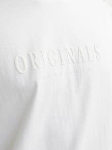 Jack & Jones T-shirt Stampato Girocollo -Bright White - 12262494