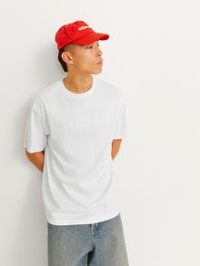 Jack & Jones T-shirt Imprimé Col rond -Bright White - 12262494