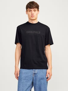 Jack & Jones T-shirt Estampar Decote Redondo -Black - 12262494