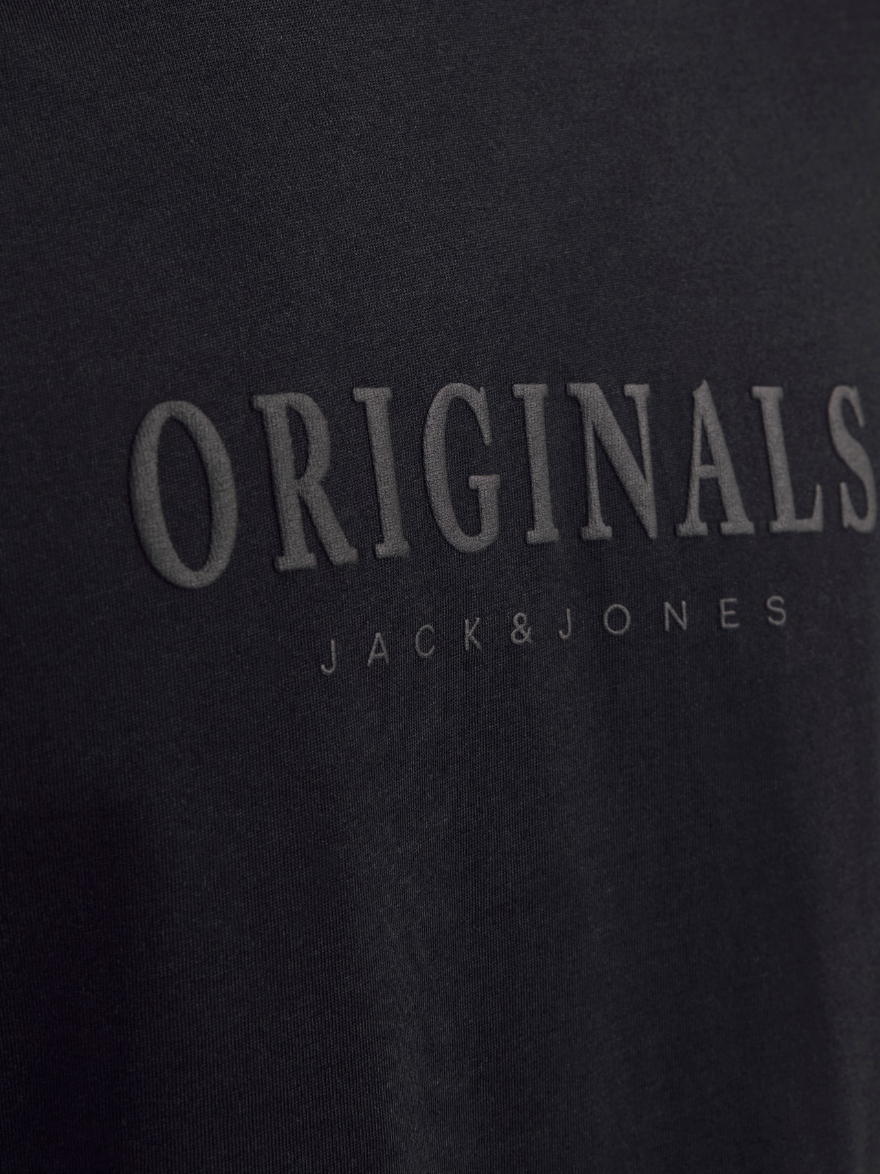 Jack & Jones Trükitud Ümmargune kaelus T-särk -Black - 12262494