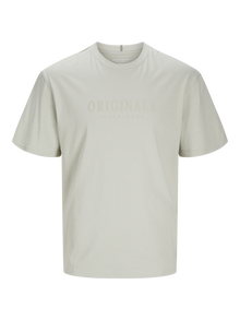 Jack & Jones T-shirt Estampar Decote Redondo -Mineral Gray - 12262494