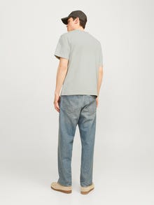 Jack & Jones T-shirt Estampar Decote Redondo -Mineral Gray - 12262494