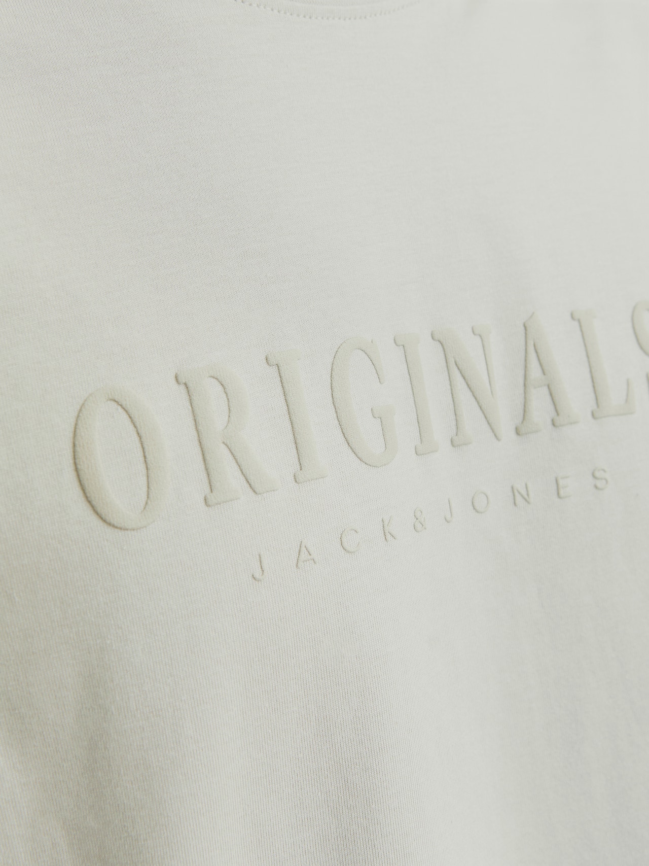 Jack & Jones Bedrukt Ronde hals T-shirt -Mineral Gray - 12262494