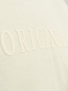 Jack & Jones Gedruckt Rundhals T-shirt -Antique White - 12262494
