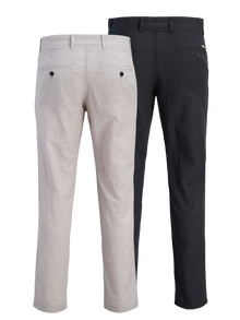 Jack & Jones 2-pak Carrot fit Chinobukser -Black - 12262500