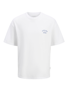 Jack & Jones T-shirt Imprimé Col rond -Bright White - 12262501