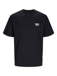 Jack & Jones Bedrukt Ronde hals T-shirt -Black - 12262501