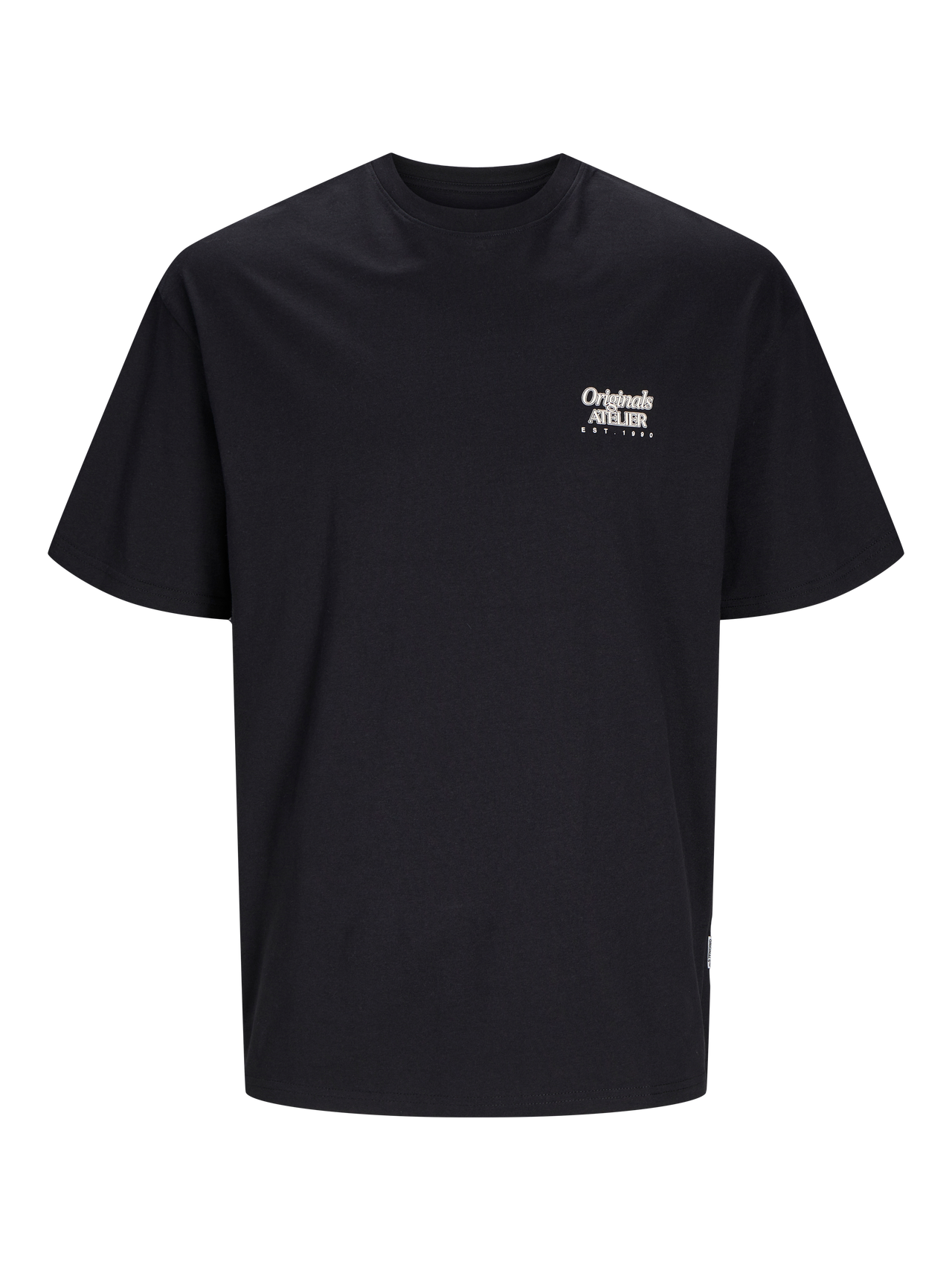 Jack & Jones Painettu Pyöreä pääntie T-paita -Black - 12262501