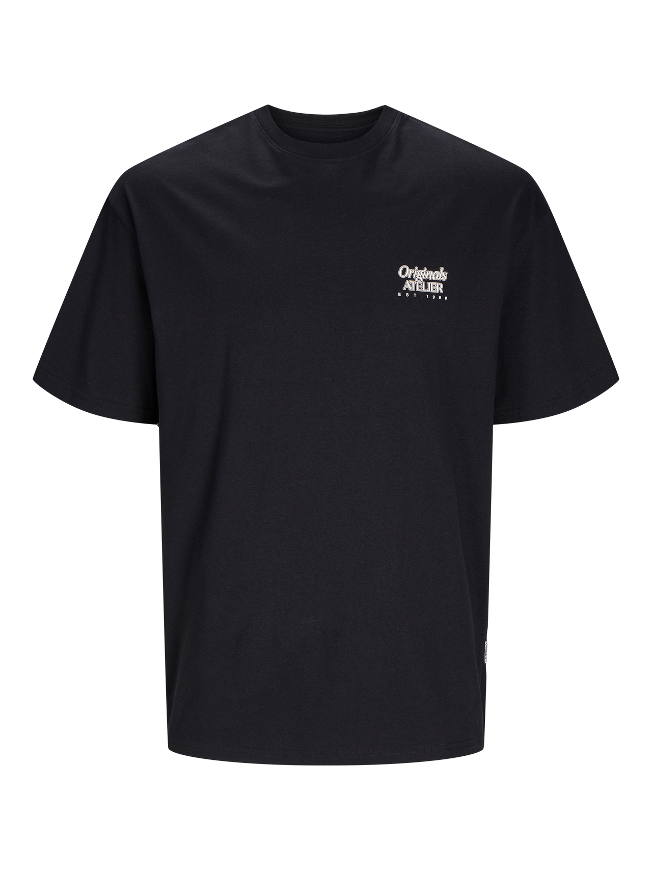 Jack & Jones Printed Crew neck T-shirt -Black - 12262501