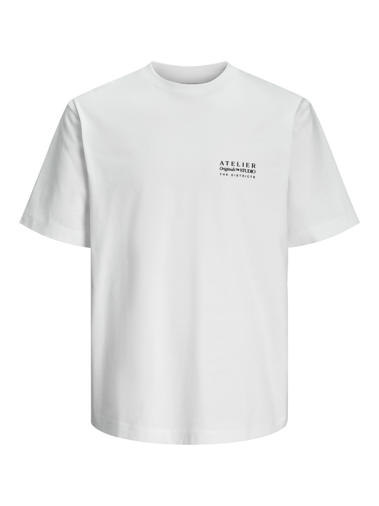 Jack & Jones T-shirt Estampar Decote Redondo -Bright White - 12262503