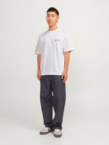 Jack & Jones Gedruckt Rundhals T-shirt -Bright White - 12262503