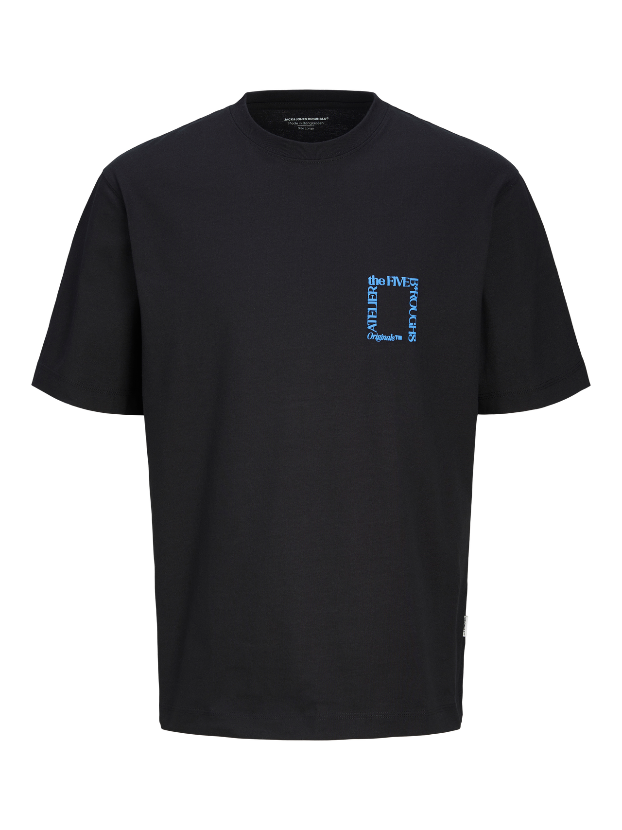 Jack & Jones Gedrukt Ronde hals T-shirt -Black - 12262503