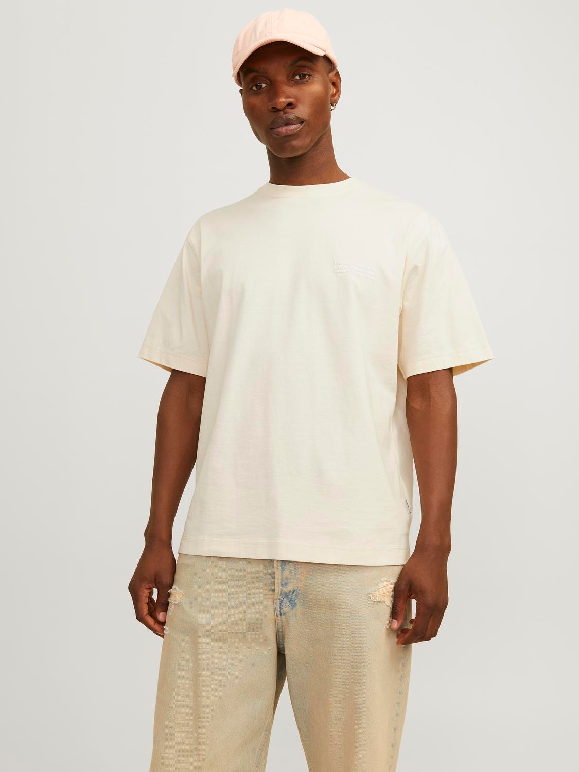 Jack & Jones Camiseta Estampado Cuello redondo -Buttercream - 12262503