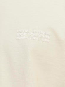 Jack & Jones Nadruk Okrągły dekolt T-shirt -Buttercream - 12262503