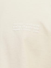 Jack & Jones Printed Crew neck T-shirt -Buttercream - 12262503