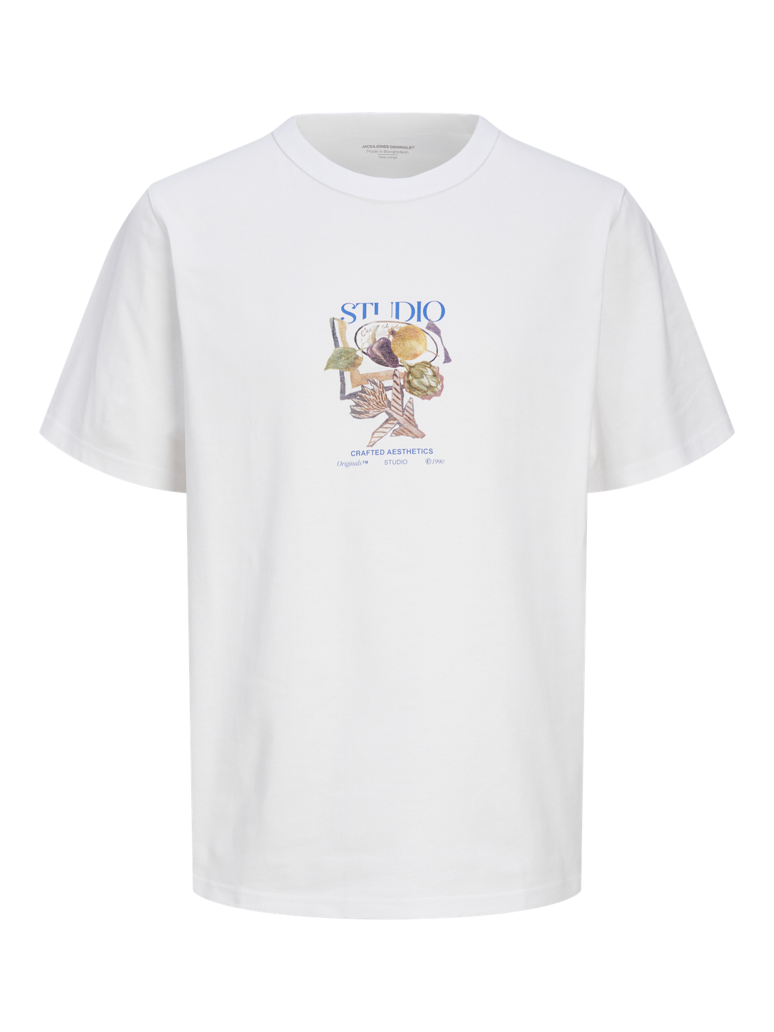Jack & Jones Trykk O-hals T-skjorte -Bright White - 12262506