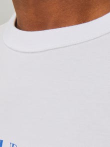 Jack & Jones Bedrukt Ronde hals T-shirt -Bright White - 12262506