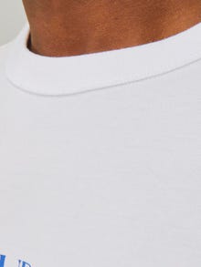 Jack & Jones Painettu Pyöreä pääntie T-paita -Bright White - 12262506