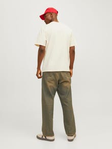 Jack & Jones Laza Környak Póló -Buttercream - 12262506