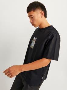 Jack & Jones Trykk O-hals T-skjorte -Black - 12262506