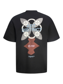Jack & Jones Camiseta Estampado Cuello redondo -Black - 12262508