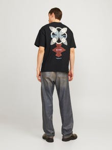 Jack & Jones Camiseta Estampado Cuello redondo -Black - 12262508