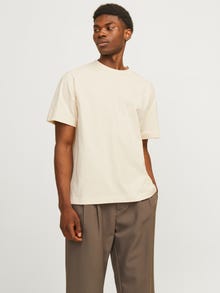 Jack & Jones Tryck T-shirt -Buttercream - 12262508