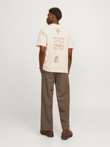 Jack & Jones Tryck T-shirt -Buttercream - 12262508