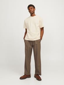 Jack & Jones Printet T-shirt -Buttercream - 12262508