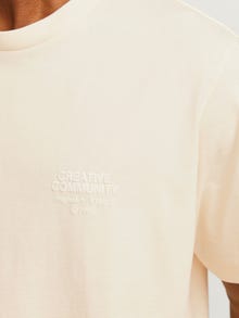 Jack & Jones Tryck T-shirt -Buttercream - 12262508