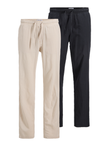 Jack & Jones 2-pakuotės Laisvas kirpimas Chino kelnės -Black - 12262518