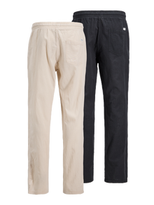 Jack & Jones 2-pakuotės Laisvas kirpimas Chino kelnės -Black - 12262518