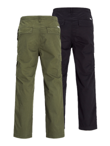 Jack & Jones 2-pack Loose Fit Cargo trousers -Black - 12262521