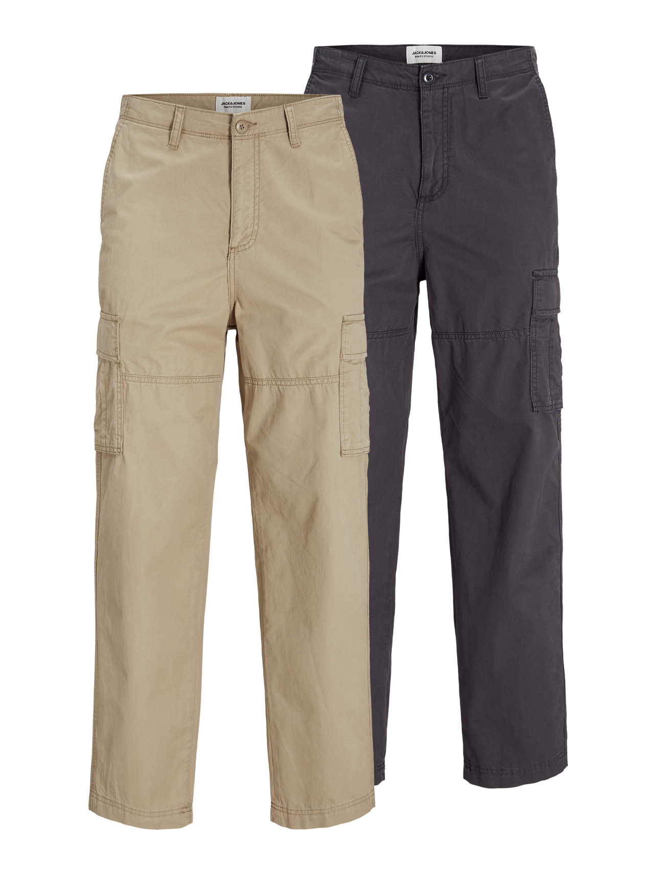 Jack & Jones 2 Loose Fit Cargo trousers -Crockery - 12262521