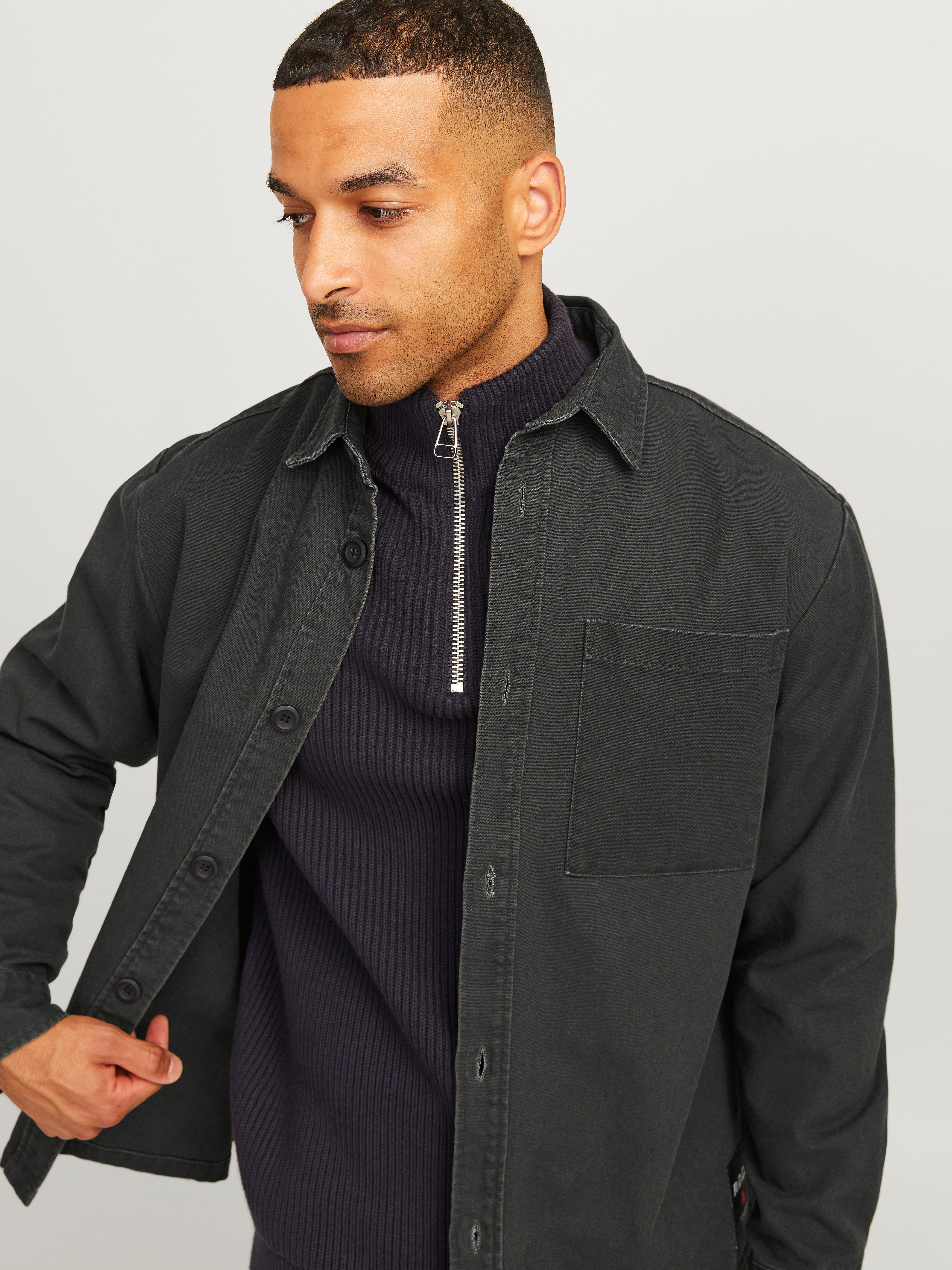 RDD Sobrecamisa Corte loose Gris oscuro Jack & Jones®
