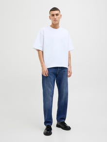 Jack & Jones Relaxed Fit Cós Alto Jeans -Blue Denim - 12262647