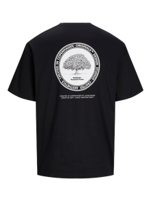 Jack & Jones Tryck Rundringning T-shirt -Black - 12262718