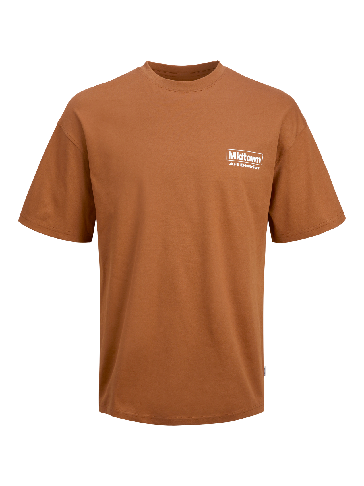 Jack & Jones T-shirt Estampar Decote Redondo -Mocha Bisque - 12262718