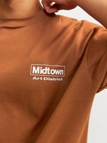 Jack & Jones Spausdintas raštas Marškinėliai -Mocha Bisque - 12262718