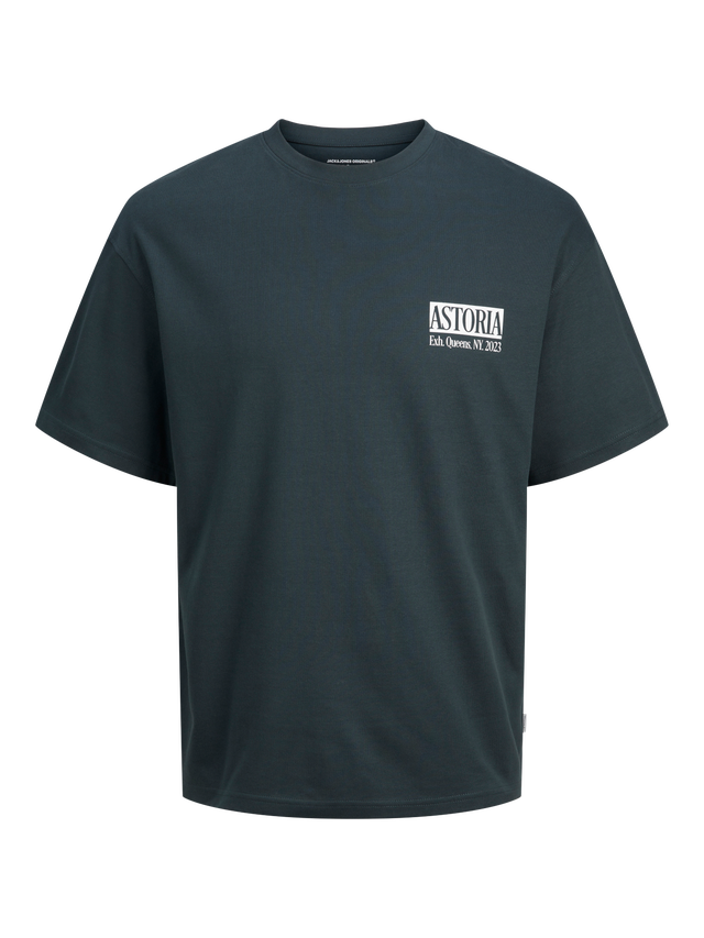 Jack & Jones Nadruk Okrągły dekolt T-shirt - 12262718