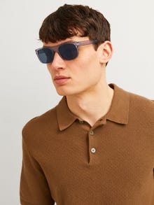 Jack & Jones Lunettes de soleil rectangulaires -Light Grey Denim - 12262731