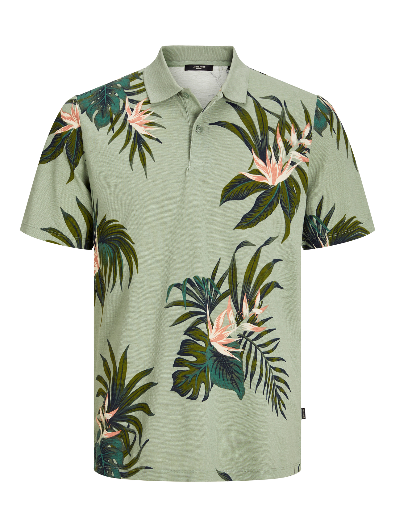 Jack & Jones Celoplošný potisk Polo límec Tričko -Lily Pad - 12262782