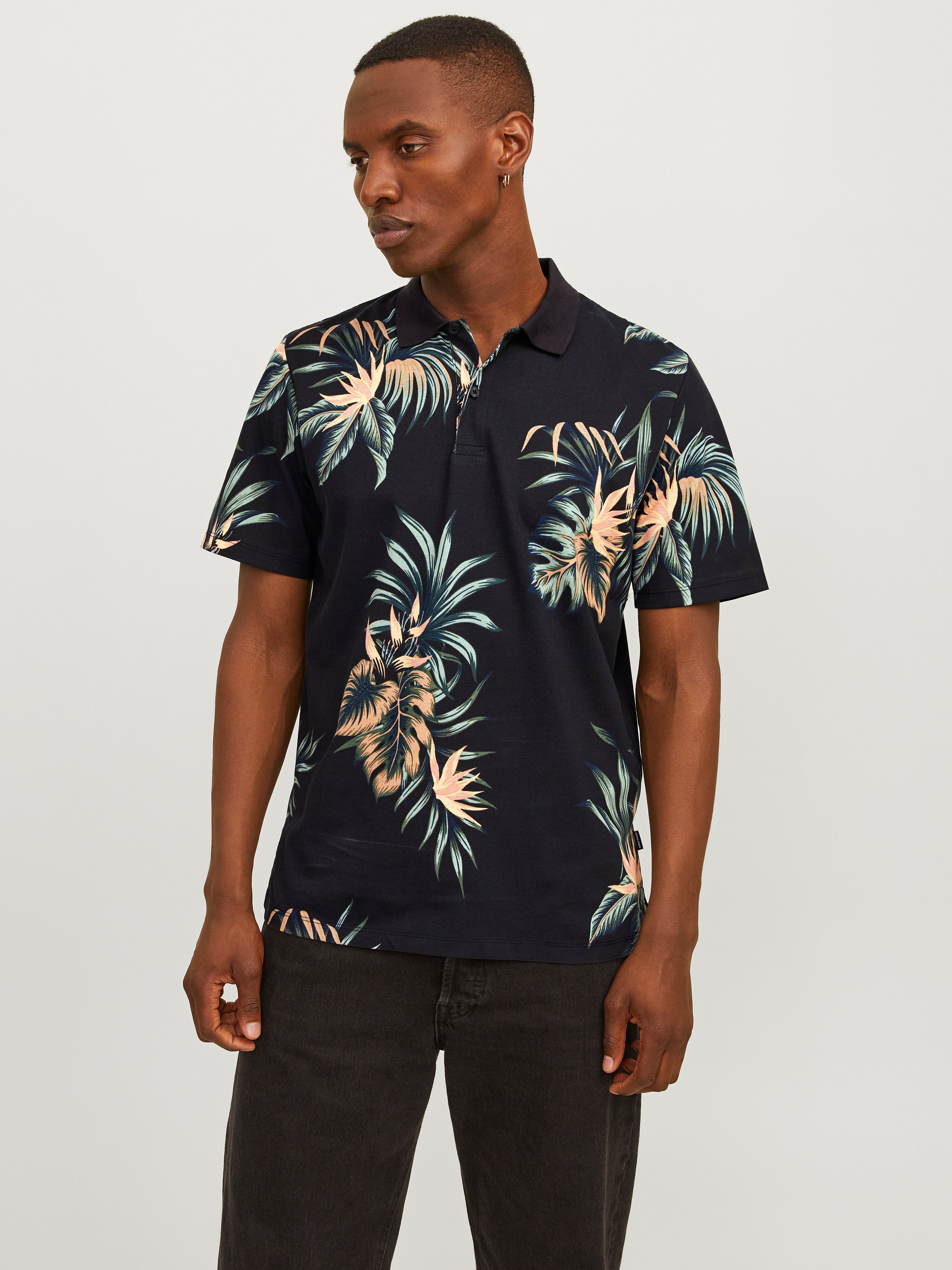 All Over Print Polokragen T-shirt