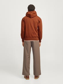 Jack & Jones Painettu Huppari -Brandy Brown - 12262811