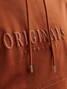 Jack & Jones Painettu Huppari -Brandy Brown - 12262811