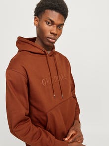 Jack & Jones Painettu Huppari -Brandy Brown - 12262811