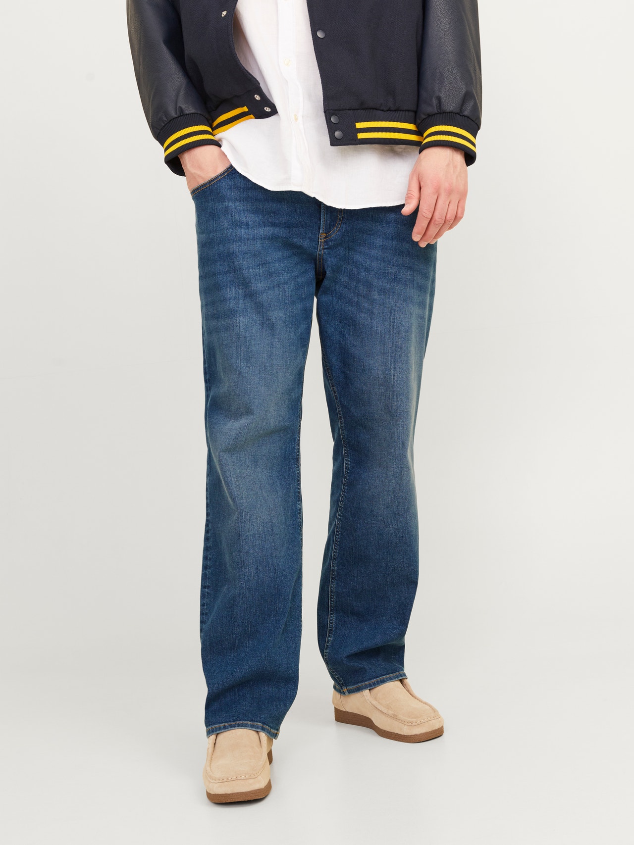 Jack & Jones Plus Size JJICLARK JJORIGINAL SQ 101 PLS Regular fit jeans -Blue Denim - 12262812