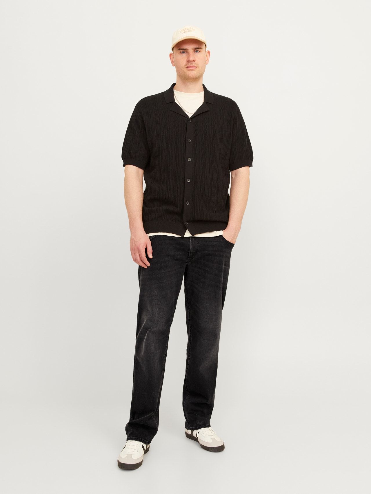 Jack & Jones Plus Size JJICLARK JJORIGINAL SQ 102 PLS Regular fit jeans -Black Denim - 12262813